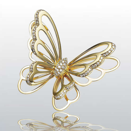 High-End Schmuck Retusche - Brosche